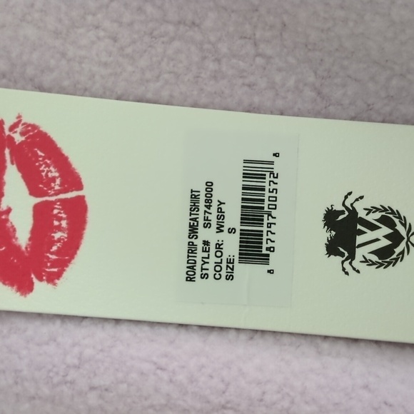 Wildfox Road Trip Sweatshirt Soft Cozy Cabin Athleasure Lounge  Reversible Top S - Picture 12 of 12